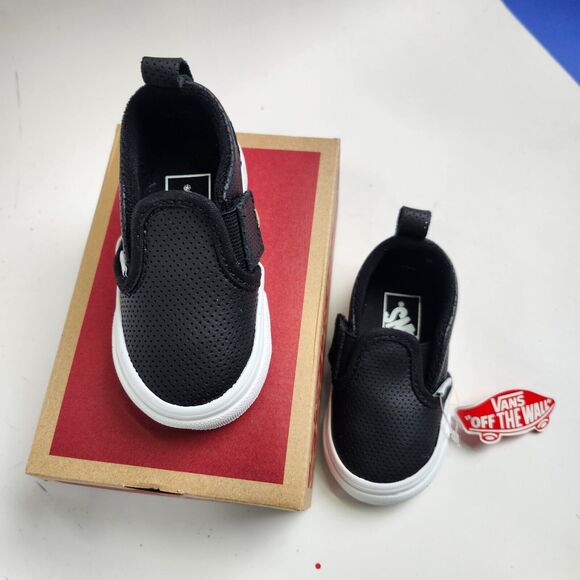 Vans slip-on V (perf) Black/True White 4TD - Picture 2 of 6